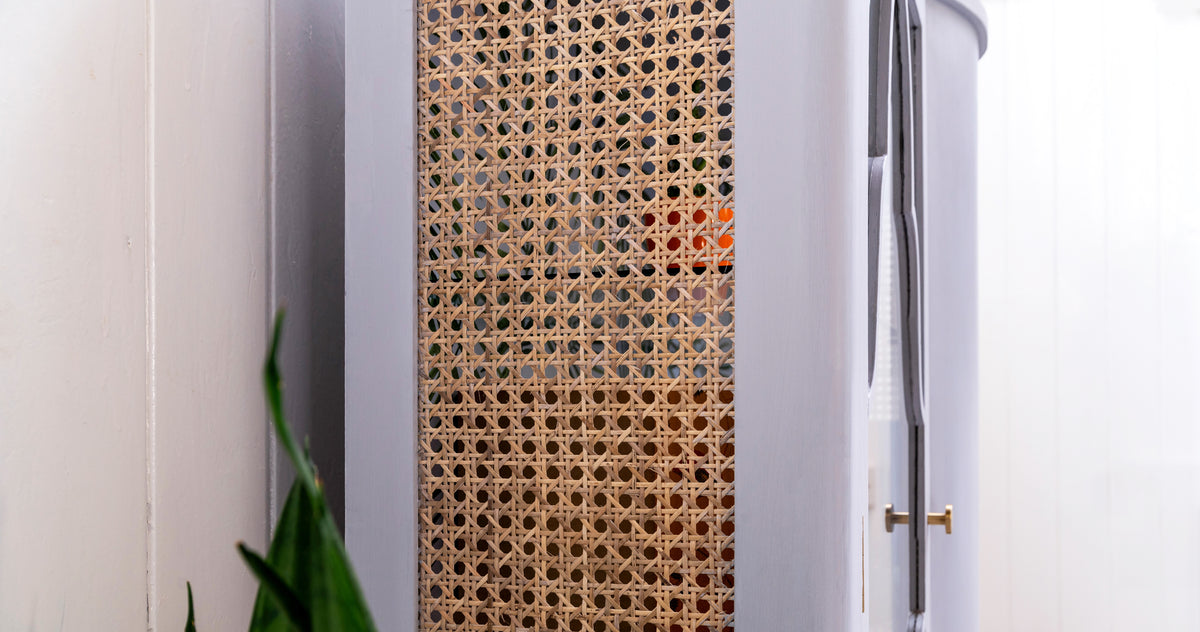 Coastal Chic Rattan Cabinet