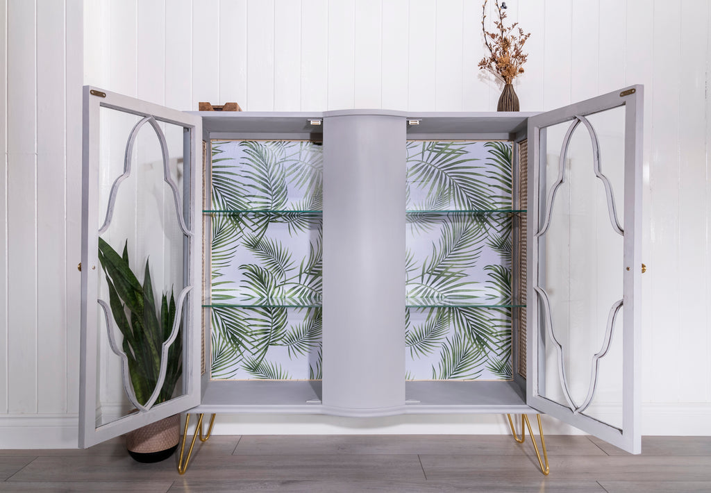 Coastal Chic Rattan Cabinet