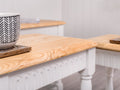 Nest of solid Wood painted White tables