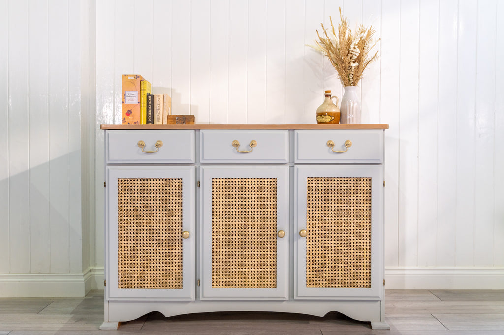 Boho Chic Rattan Sideboard