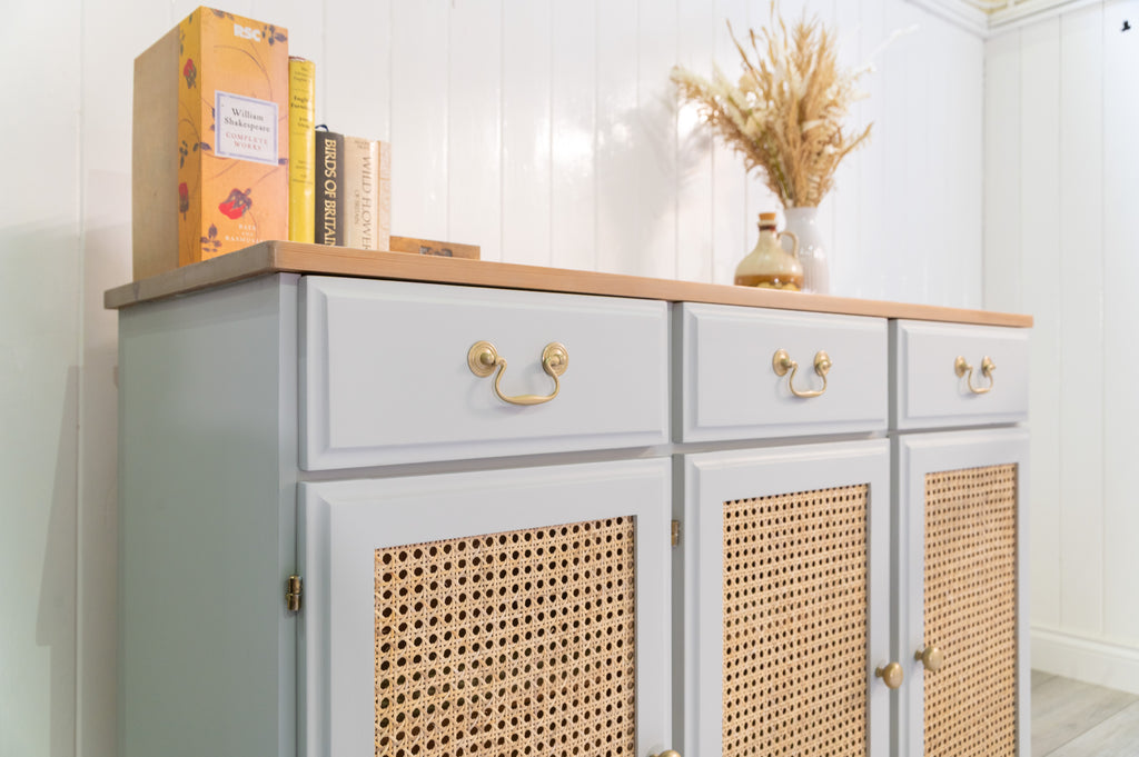 Boho Chic Rattan Sideboard