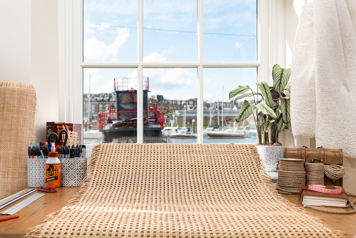 Hexagonal Weave Rattan 60cm/24" - *Sold in 50cm Increments*