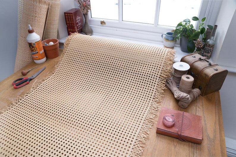 Synthetic Hexagonal Weave Rattan 60cm/24" - *Sold in 50cm Increments* (Copy)