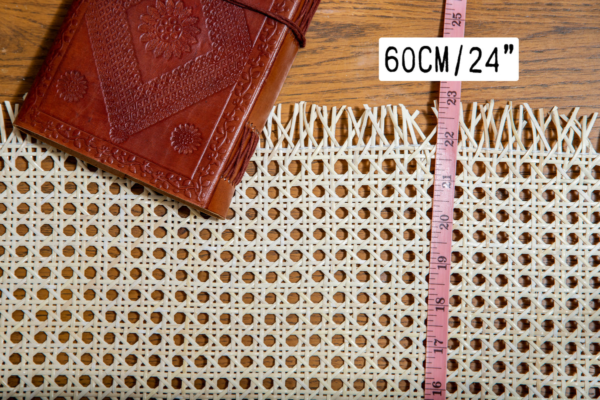 Bleached Hexagonal Weave Rattan 60cm/24" - *Sold in 50cm Increments*